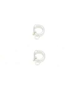 2/4/6pcs 18K Gold Plated Brass Oval Jewelry Clasp Spring Ring Connector Snap Fastener, Suitable For Jewelry Making DIY Craft Accessories - Multicolor - View 13