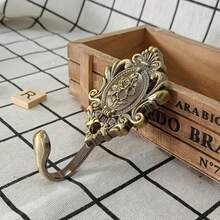 2pcs/Set Bohemian Style Wall Hooks - Vintage Elegant Coat Rack, Rust-Proof Treatment, Suitable For Bathroom, Bedroom And Entryway | Easy Installation - Multiple Styles - View 4