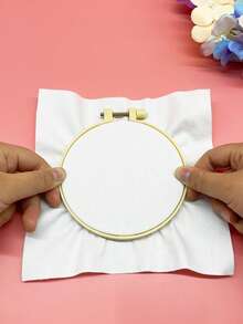 10pcs Natural Bamboo-Like Plastic Embroidery Hoops, 7.3-20.2cm Multiple Sizes Cross Stitch Hoop Set, Minimalist Portable DIY Craft Supplies, Classic Natural Style, Suitable For Embroidery, Cross Stitch, Quilting And Home Decor - Imitation Bamboo Embroidery Hoop - View 6