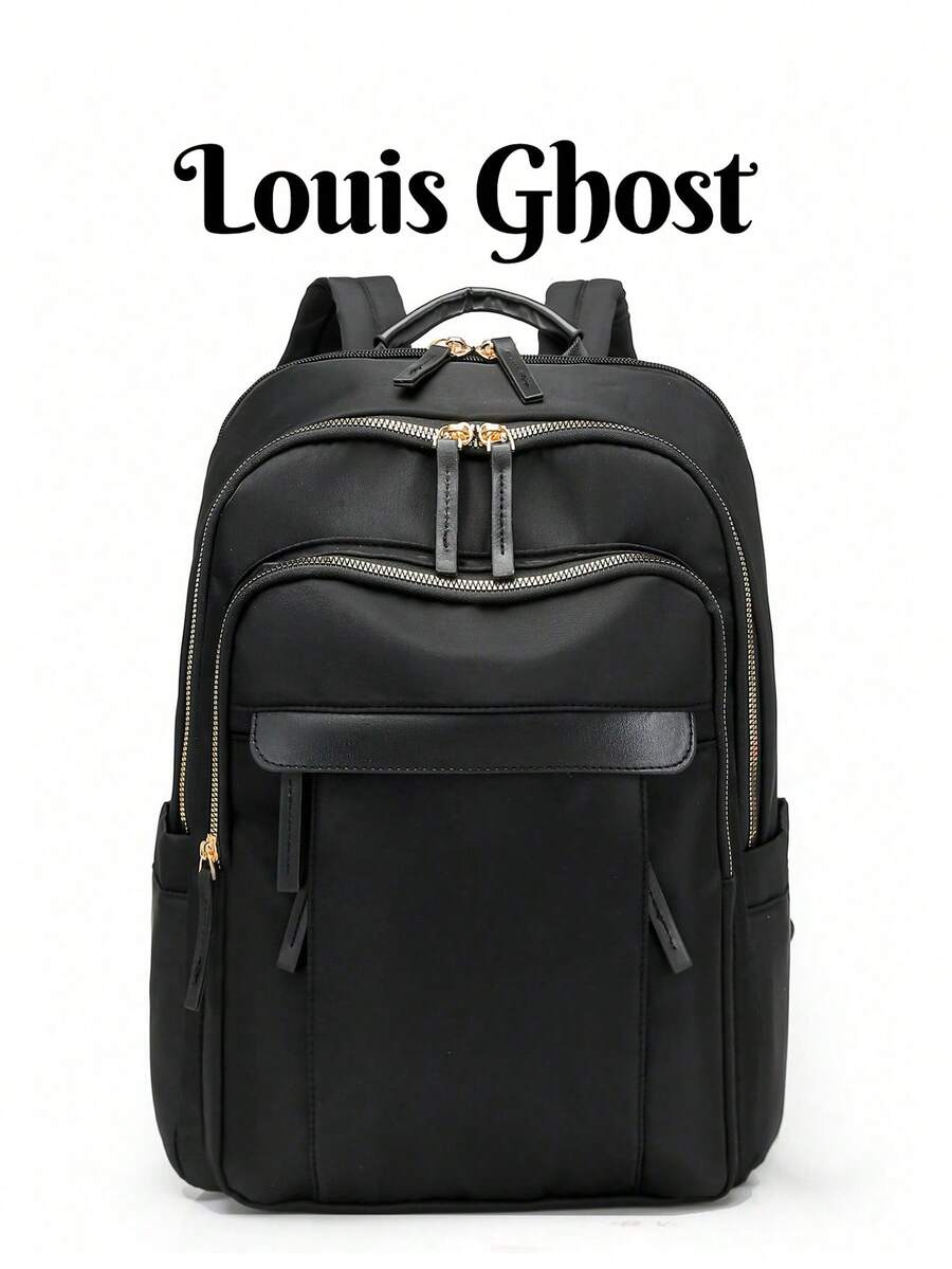 Waterproof Large Capacity Backpack, Fashionable & Versatile - Black - View 1