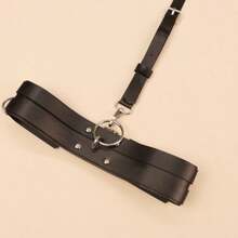 1pc Women's Punk Decorative Leg Ring Thigh Garter Belt Costume Accessories Leather Leg Strap Festival Cosplay Props - A - View 6