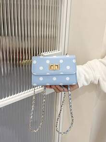 1PC Polka Dot Mini Crossbody Bag, Casual Minimalist Elegant Design, Adjustable Shoulder Strap, Suitable For Daily Outings And Travel, Can Easily Hold Daily Essentials, Fits Various Styles And Occasions - Multicolor - View 11