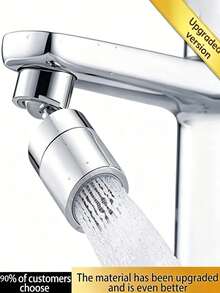 1pc 360° Rotating Kitchen & Bathroom Faucet Aerator, Modern Sink Faucet Extension Spray Head, Anti-Splash Washing Accessory, Faucet Extension Aerator, Rotatable Extension Rod, Durable Plastic Construction, Polished Surface, Dual Water Flow Modes, Water-Saving Aerator, Rotatable Universal Head, Multi-Angle Adjustable Suitable For Kitchen And Bathroom Sink Faucets, Upgrade Your Faucet, Ideal Choice For Holiday Gifts And Home Decor - Multicolor - View 8