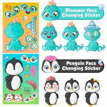 6/12/36pcs DIY Face Stickers, Multiple Styles Interchangeable, Fun Assembly Stickers, Suitable For Party Favors, Arts And Crafts, Holiday Celebrations, Birthday Gifts, Mother's Day Gifts, Graduation Gifts - Multicolor - View 16