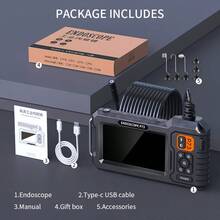 NATFIRE 4.3" HD Industrial Endoscope Camera With Light,Inspection Borescope With IPS Screen, 16.5FT Semi-Rigid Cord, IP67 Waterproof , Ideal For Maintenance & Machine Inspecting Walls, Vents, Automotive Engines, Sewers And Tools,Pipes,Gift For Men - P73 - View 10