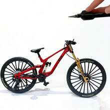 1 pieza Nuevo modelo de bicicleta de aleación de metal, bicicleta de montaña simulada, bicicleta, bicicleta de carretera, juguete decorativo de exhibición, regalo - Multicolor - Ver 25