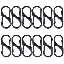 4/8Pcs Alloy Snap Lock Keychain, S-Shaped Alloy Carabiner, Suitable For Camping, Hiking And Other Activities - Multicolor - View 10