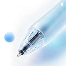 1pc Hobby Windmill Neutral Pen 0.5mm CS Tip, Creative Dial-Out Black Ink Pen For Students, 0.5mm CS Spring Tip Low Friction Smooth Writing Even Ink Flow Clear Bold Handwriting No Scratching Easy For Long Writing, Side Ball Dial-Out Design, Dial Side Ball To Extend And Retract Pen Tip, Novel Opening Method - A - View 3