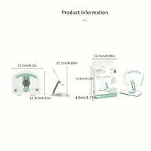 Acrylic Flat Phone Stand, Cute And Practical, 360° Rotatable, Foldable For Easy Carrying, Available In Black, Pink, Green And White. Choose Your Favorite Color For A Better Appearance - A - View 2
