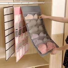 1pc Double-Sided Underwear Storage Bag, Multi-Functional Underwear Packaging Bag, Hanging Bra & Socks Organizer Bag - Multicolor - View 2