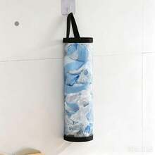 1pc Plastic Bag Dispenser Rack Storage Shelf, Kitchen Storage Supplies, Suitable For Kitchen And Behind-The-Door Storage. Kitchen, Storage Shelf, Kitchen Essentials, Kitchen Accessories, Bathroom, Storage Organizer Shelf, Home Decor, Kitchen Decor. - Multiple Styles - View 13