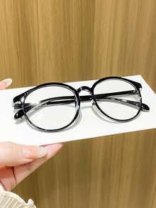 2 Pairs Women's Vintage Round Full Frame Minimalist Plain Lens Glasses, Gentle Youthful Artistic Elegant Versatile Fashion Eyewear, Suitable For Daily Wear, Shopping, Dating, Commuting - Clear - View 6