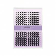 LIMEIKAI 168Pcs C‑Curl Fox Eye Slanted Lash Clusters, Mixed 12‑18mm DIY Individual False Eyelashes, Easy To Apply For Dating, Party, Travel, Festival & Photo Makeup - View 5