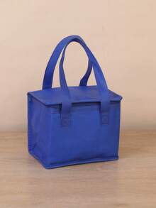 Insulated Cooler Bag, Lunch Bag, Lunch Tote Suitable For Drinks And Meals - Portable Design Keeps Food And Drinks Fresh All Day - Pure Blue Style - View 12