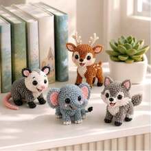 1套 DIY 3D 動物串珠刺繡套件，鳥類串珠手工藝含說明書，可愛串珠藝術手工鳥禮物，適合初學者與手工愛好者 - 彩色 - 查看 4