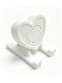 Heart-Shaped Desktop Phone Stand, Portable Design For Home, Office, Party Decor, Women's Travel And Kitchen Use, Suitable For All Phones, Ideal Desktop Ornament, Perfect Gift For Halloween And Christmas - A - View 10