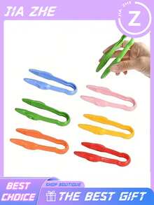 3 PiecesFine Motor Skills Training Set (Random Color), Smooth Opening And Closing, Comfortable Grip, Suitable For Small Hands To Develop Fine Motor Skills. Large Tweezers For Catching Insects And Observation Experiments. - A - View 5