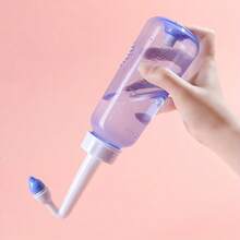300ml Nasal Irrigation Pot, Nasal Rinse Bottle, Nasal Cleanser, Manual Valve Nasal Irrigator - Blue - View 2