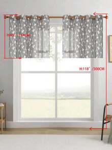 1pc/2pcs Premium Boho Style Embroidered Sheer Curtains For Living Room & Bedroom, Minimalist Line Art Voile Drapes, Fade Resistant Soft Light Blocking Breathable Home Decor, Easy To Install And Maintain - Grey - View 14