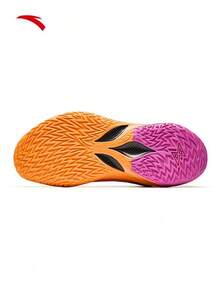 Anta Men's Low-Top Basketball Shoes Breathable Mesh Nitrogen Technology Rebound Sports Shoes - Orange/Green/Purple - View 7