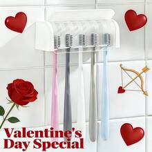Valentine's Day - High Quality Toothbrush Holder With Holes - Family Shared Enjoyment - Valentine's Day Gift - Cost-Effective Gift - Multicolor - View 5