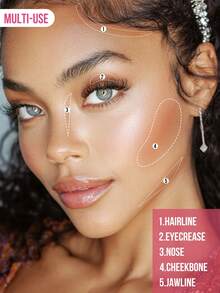 MISSLYN 2Pcs Sweet Rush Powder Blush & Tropical Glow! Bronzing & Contouring Powder Set, Silky Blendable Color, Natural Warm Radiant Finish, Face Palette Cheek/Contour/Highlight, Daily/Party/Summer, Clean Girl/Soft Glam/Sun-Kissed, Blush & Bronzer Set - #01+#15 - View 4