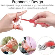 Set 9 buah Jarum Rajut Elegan Warna Merah dengan Pegangan Lembut, Jarum Rajut Ergonomis Aluminium dengan Pegangan Silikon Anti Selip, Mudah Memasukkan Benang Tanpa Tersangkut, Tahan Lama dan Mudah Digunakan, Cocok untuk Proyek Merajut dan Merenda, Alat Rajut, Perlengkapan Kerajinan Benang - Berbagai gaya - View 7