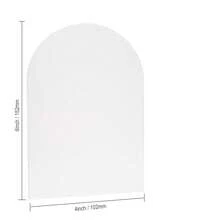 1pc Arched Acrylic Nail Color Display Stand With Base, Transparent Nail Display Board, Nail Salon Nail Practice Tool, Nail Tip Display Tool - Clear - View 5