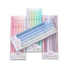 Set Pena Warna Morandi Kreatif 6 Buah dengan Tutup Netral, Ujung Jarum 0,5mm, Pena Tanda Tangan, Pena Belajar untuk Pelajar, Palet Warna Lembut dengan Saturasi Rendah, Tersedia Berbagai Set Warna Segar, Nuansa Mewah dan Elegan, Penampilan Luar Biasa, Badan Pena Matte Halus, Pengerjaan Finishing Matte, Sentuhan Halus, Tahan Sidik Jari, Pegangan Anti Selip, Nyaman untuk Menulis, Desain Minimalis dan Segar - A - View 8