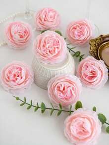 1/5/12/24/36 Stems Artificial Peony Flowers, Suitable For Wedding Party Decoration, Cake Decoration, Home Living Room Dining Table Decoration, Artificial Plants, Autumn Decoration, Room Decoration, Desktop Decoration, Garden Decoration, Etc. - Baby Pink - View 1