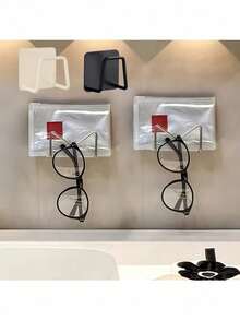 1/2pcs No Drill Wall Mount Curling Iron & Straightener Holder | Metal Bathroom Storage Rack For Hair Tools, Cosmetics & Glasses | Perfect Halloween & Christmas Gift - Multicolor - View 5