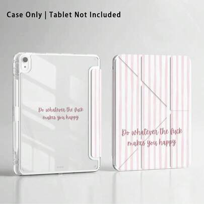 Striped & Patterned Painted Effect Tablet Protective Case With Built-In Pen Slot, Compatible With Apple 10th Gen/ A16 11th Gen/ Air 11, MatePad SE 11/MatePad 11/MatePad 11.5 2025, Honor Pad 8/9/10/X8/X8A/X9, / And Other Popular Models