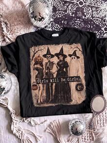 Women T-Shirts - Black - View 4