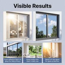 JUE FISH Reflective Window Film Spray, Reflective Privacy Spray, Convenient, Durable, Wear-Resistant, Multi-Scenario Application Spray - A - View 7