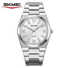 Jam Tangan Pria Skmei 2761 Quartz Alloy, Jam Tangan Mewah Tahan Air, Gaya Bisnis & Olahraga - Perak - View 8