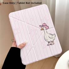 Striped And Duck, Star Pattern Painted Effect Tablet Protective Case With Stand, Suitable For Honor 8/9/10/X8/X8A/X9/X8Pro/X9Pro And Other Models/ MatePad SE 11 Inch/MatePad 11 Inch/11.5 Inch, MatePad Pro/, Apple 10th/11th Gen 2025 (A16), Galaxy Tab A7/A9 And Other Popular Models - Style 55 - View 1