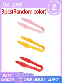 3 PiecesFine Motor Skills Training Set (Random Color), Smooth Opening And Closing, Comfortable Grip, Suitable For Small Hands To Develop Fine Motor Skills. Large Tweezers For Catching Insects And Observation Experiments. - A - View 11