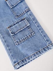 Toddler Spring Denim Jeans, New Fashion Style - Blue - View 8