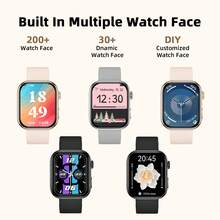 Lightweight & Comfortable 1.83" Full Touch Screen Smart Watch, Unisex, Wireless Calling, Message Notification, Multiple Sports Modes, Ideal Holiday Gift - Multicolor - View 2