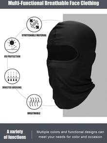 6pcs Balaclava Face Mask Head Cover Full Face Mask Summer UV Protection Balaclava Mask Unisex Outdoor Sports Face Mask Men's Full Face Sun Protection UV Protection Mask Windproof Balaclava Mask Outdoor Motorcycle Riding - A - View 4