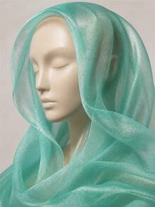 1Pc Water Ripple Textured Satin Fabric, Moire Wavy Embossed Wave‑Pattern Cloth, Soft Lustrous Flowy Draping Material For Dress, Blouse, Skirt, Evening Gown, Fashion Apparel And Hand‑Made Garment Sewing Projects - Multicolor - View 8