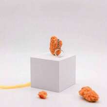 Realistic Fried Chicken Nugget Keychain, Simulated Food Bag Charm, Cute Pendant, Y2K Gothic Style Accessory, Graduation Gift For Women And Men, Teacher Gift, Halloween - Key Chain - View 3