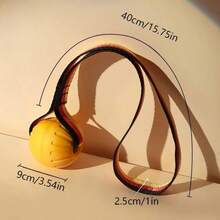 Rope Dog Toy Ball, Puppy Interactive Training Toy, Pet Chewing Play Toy, EVA Elastic Floating Ball - Multicolor - View 8