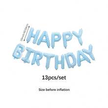 13pcs/Set Assorted Styles Happy Birthday Balloon Set, Suitable For Birthday Party, Holiday Decoration, Leopard Print Theme Birthday, Girls Birthday Party, First Birthday Celebration, Atmospheric Birthday Backdrop Decoration, Best Friend Celebration Party Scene Decoration, Photo Props Background - Multicolor - View 16