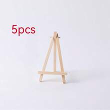 1/10pcs Portable Wooden Tripod Easel, Sturdy Painting Easel, Multi-Functional Mini Easel, Suitable For Adult Artists Painting And Photo Display, Back To School Art Supplies Easel Stand - A - View 10