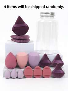 Makeup Sponge, Made Of Ultra-Soft Velvet, Designed For Contouring, Eyes And Corners, Foundation Blending Tool - Multicolor - View 6