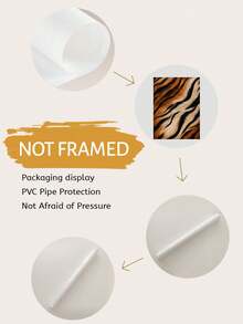 1/3pcs Wild Animal Fur Texture Canvas Wall Art, Unframed, Leopard Tiger Zebra Skin Pattern Print Set, Retro Luxury Safari Poster Pack, Wall Decor For Living Room Bedroom Dorm Apartment Interior, Home Decoration, Gift - Abstract Style a - View 8