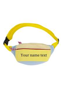 Custom Embroidered Name Fanny Pack,Color Block Waist Bag,Personalized Text Crossbody Hip Bag,Adjustable Strap,Birthday Bridesmaid Gift For Women Girls - Multicolor - View 10