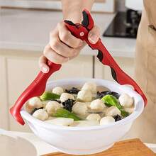 3-In-1 Heat-Resistant Bowl Clip With Lock, Multi-Function Anti-Scald Plate & Dish Holder, Suitable For Steamer, Oven, Microwave, Durable Heat-Insulating Plastic Kitchen Cooking Tool - Multicolor - View 4