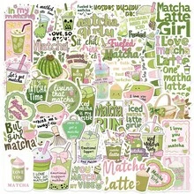50pcs Matcha Girl Stickers For Journal, Diary, Planner, Scrapbook, Guitar, Skateboard And Gift Wrapping - Matcha Girl - View 8